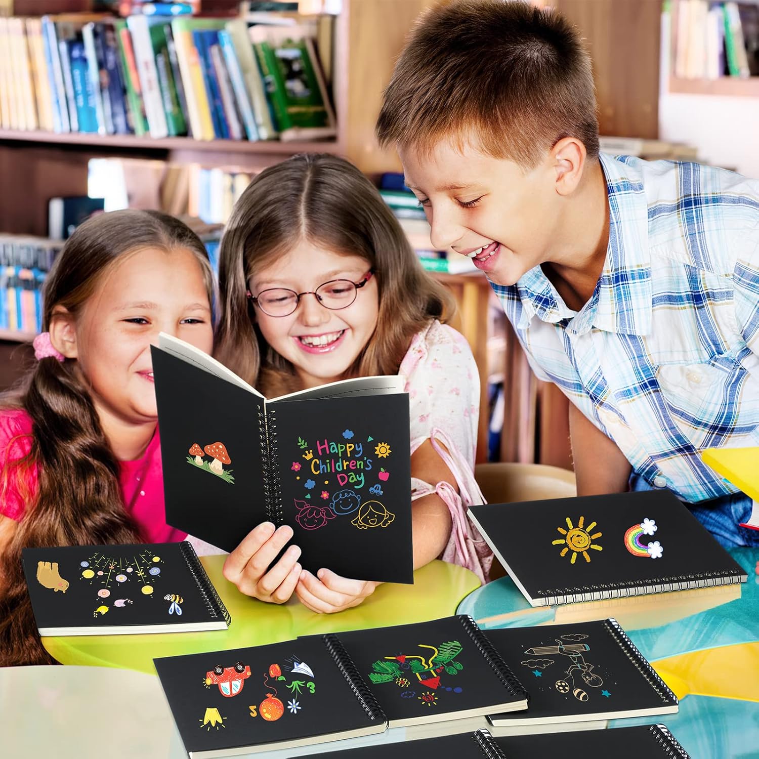 Yahenda Spiral Notebook Bulk A5 Journal Lined 8.3'' x 5.5'' Writing Composition Paper Small Notepad Subject Notebook for Students Office Business Back to School Supplies(Black,2 Pcs)