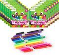 D-FantiX 12 Packs Fruit Scented Washable Markers for Kids Toddlers, 144 Count Coloring Markers Set, Bulk Art Supplies, Back to School Supplies, Gifts for Party Favors, Classroom Prizes, Donations
