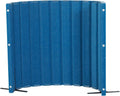 Children’s Factory 48" x 6' Quiet Divider With Sound Dampening Panels, Freestanding Room Divider Wall, Blueberry