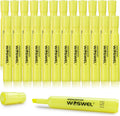 Highlighters Bulk, 24 Pack Tank Style Highlighters Set, Fluorescent Yellow, Chisel Tip Highlighter Markers Bulk for Kid and Adult Coloring, Highlighting as School Supplies