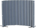 Children’s Factory 48" x 6' Quiet Divider With Sound Dampening Panels, Freestanding Room Divider Wall, Slate Blue