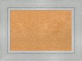 Amanti Art Natural Cork Board for Wall, 23x31 Vision Board with Silver Wood Frame, Medium Corkboard Office Decor for Home Organization, Casual Corkboard Pinboard to Display Items for Home