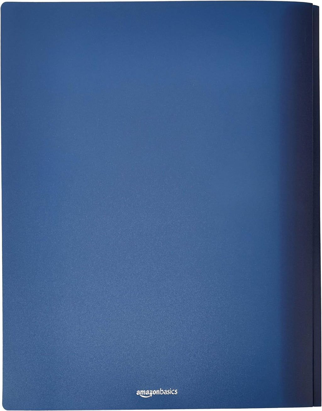 Amazon Basics Letter Size Clear Front Poly Report Cover with Metal Prong Fasteners - 25-Pack, Assorted Black and Navy