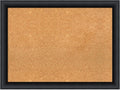 Amanti Art Natural Cork Board for Wall, 23x31 Vision Board with Black Wood Frame, Medium Corkboard Office Decor for Home Organization, Modern Contemporary Corkboard Pinboard to display items for home