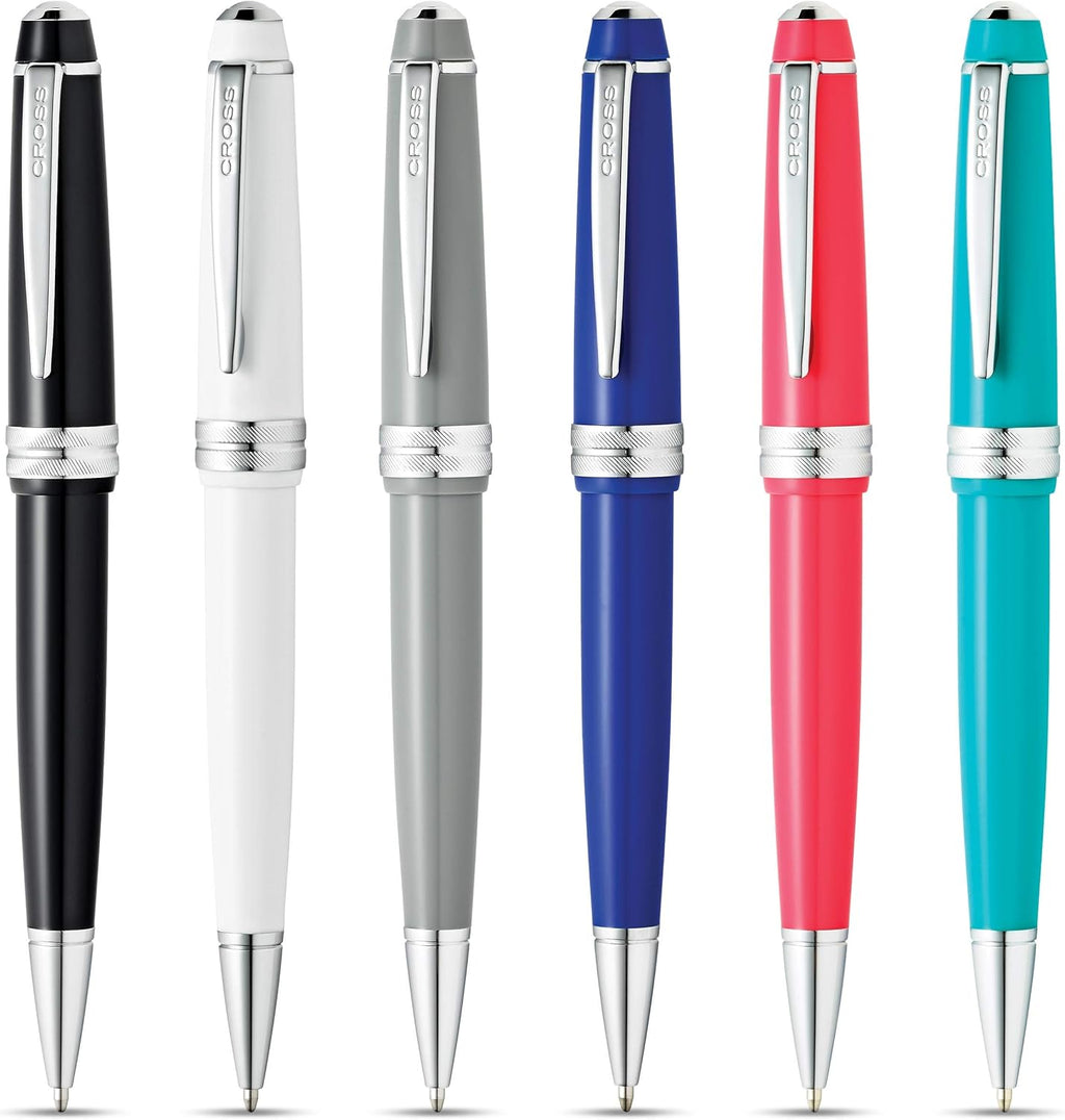 Cross Bailey Light Refillable Ballpoint Pen Presented in a Everyday Gift Box - Medium Point, Black Ink, Glossy Black