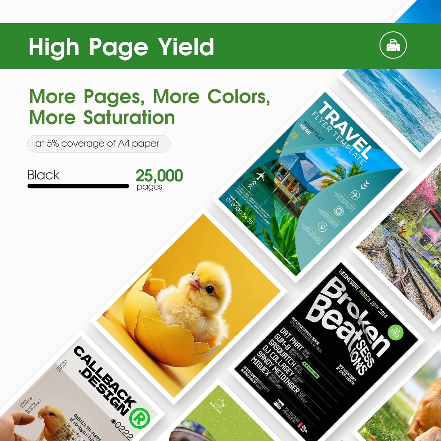 LLAOLLAO 56F1U00 Toner Replacement for Lexmark 56F1U00 Black Toner Cartridge High Yield for MS521 MS621 MS622 MX521 MX522 MX622 Laser Printer (25000 Pages)