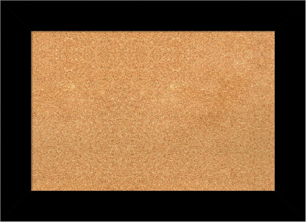 Amanti Art Natural Cork Board for Wall, 21x29 Vision Board with Black Wood Frame, Medium Corkboard Office Decor for Home Organization, Casual Corkboard Pinboard to Display Items for Home Organization