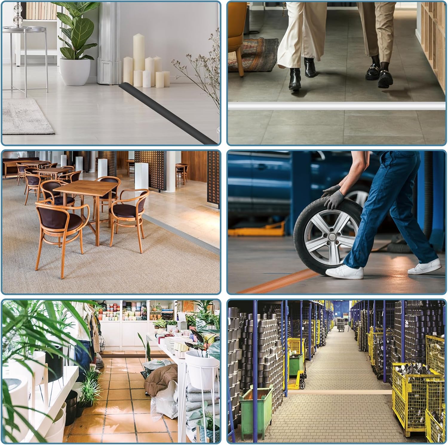 Floor Cord Covers for Wires 10FT Cable Hider Wire Coverr Self Adhesive Cord Hider Floor for Offices, Homes, Workshops, Warehouses Cable Cavity 0.47" W x 0.27" H