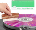 Vinyl Record Goat Hair Brush by Vinyl Supply Co. - 100% All-Natural Wood Vinyl Care Kit - Goat Hair Vinyl Record Brush, Velvet Brush Pad, & Stylus Brush Cleaner (Goat Hair Brush)