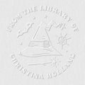from The Library of Embossers & Stamps for Fantasy Book Readers | Custom Embosser | Custom Stamp | Ex Libris | Elevate Your Fantasy Collection of Stories and Novels (Design 20, Embosser)