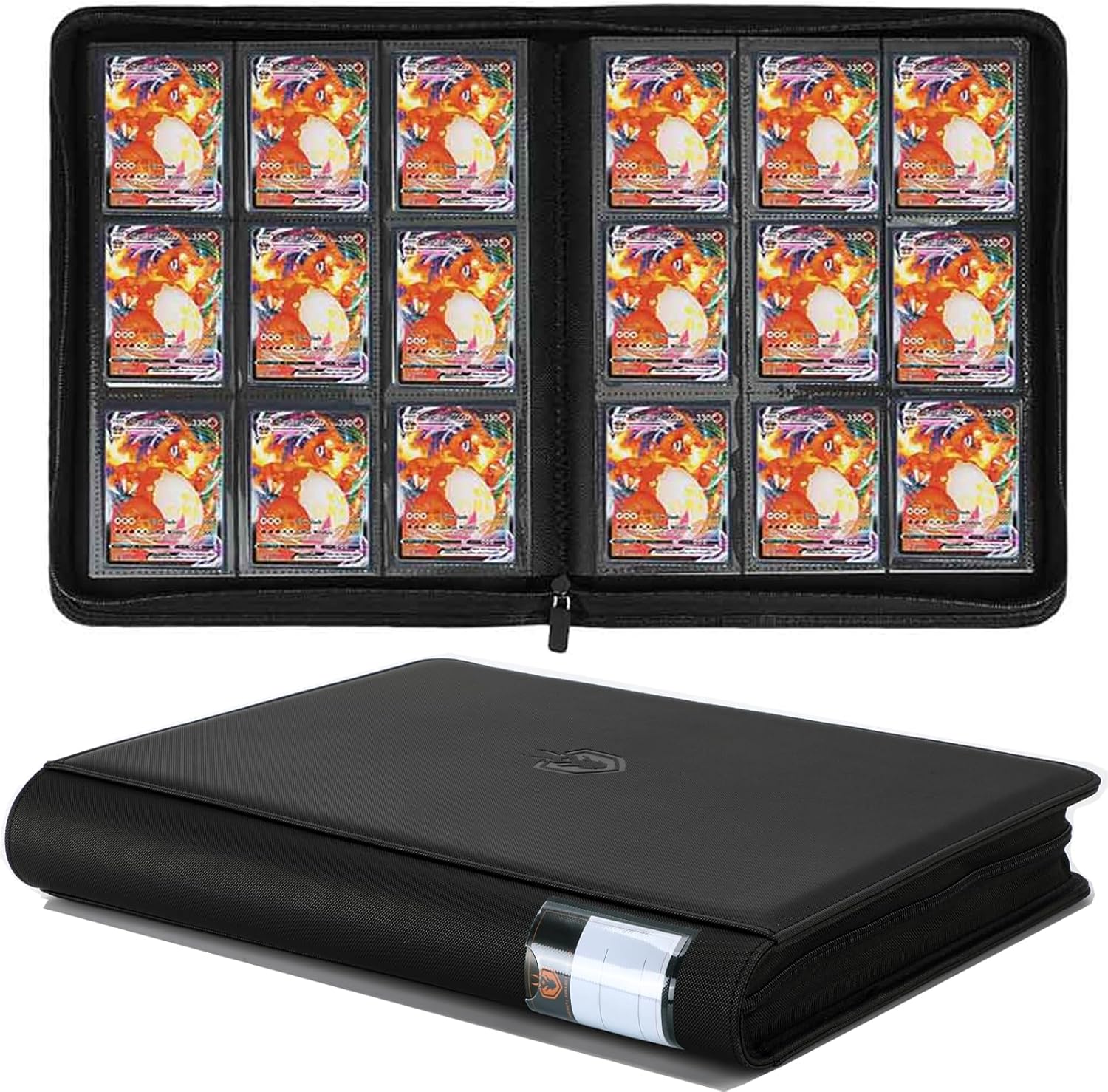 Trading Card Binder - Zipper Binder, Album Hold Up to 540 Game Cards for TCG, MTG, YGO & More