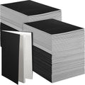 100 Pcs Kraft Notebook Journals 5.5 Inch x 8.3 Inch A5 Softcover Notebooks Bulk for Writing Sketch Office Notepad with 60 Pages 30 Sheets (Multicolor,Lined)(Black,Unlined)
