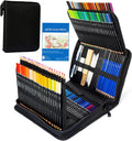 146Pcs Drawing and Sketching Colored Pencils Set, Art Supplies Include Sketch Charcoal Colored Metallic Watercolor Graphite Mark Pencils, Professional Drawing kit and Sketchbook for Artists Adult