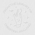 from The Library of Embossers & Stamps for Fantasy Book Readers | Custom Embosser | Custom Stamp | Ex Libris | Elevate Your Fantasy Collection of Stories and Novels (Design 6, Embosser)