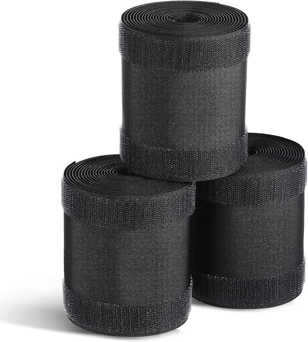 WILLBOND Carpet Cord Cover Cable Grip Floor Cover Cable Protector Management Only for Commercial Office Carpet(Black,29.53 ft)