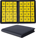 Premium 1000+ Pockets Card Binder,16 Pockets Trading Card Binder Ringless Side Loading Trading Card Album Folder for TCG -Black
