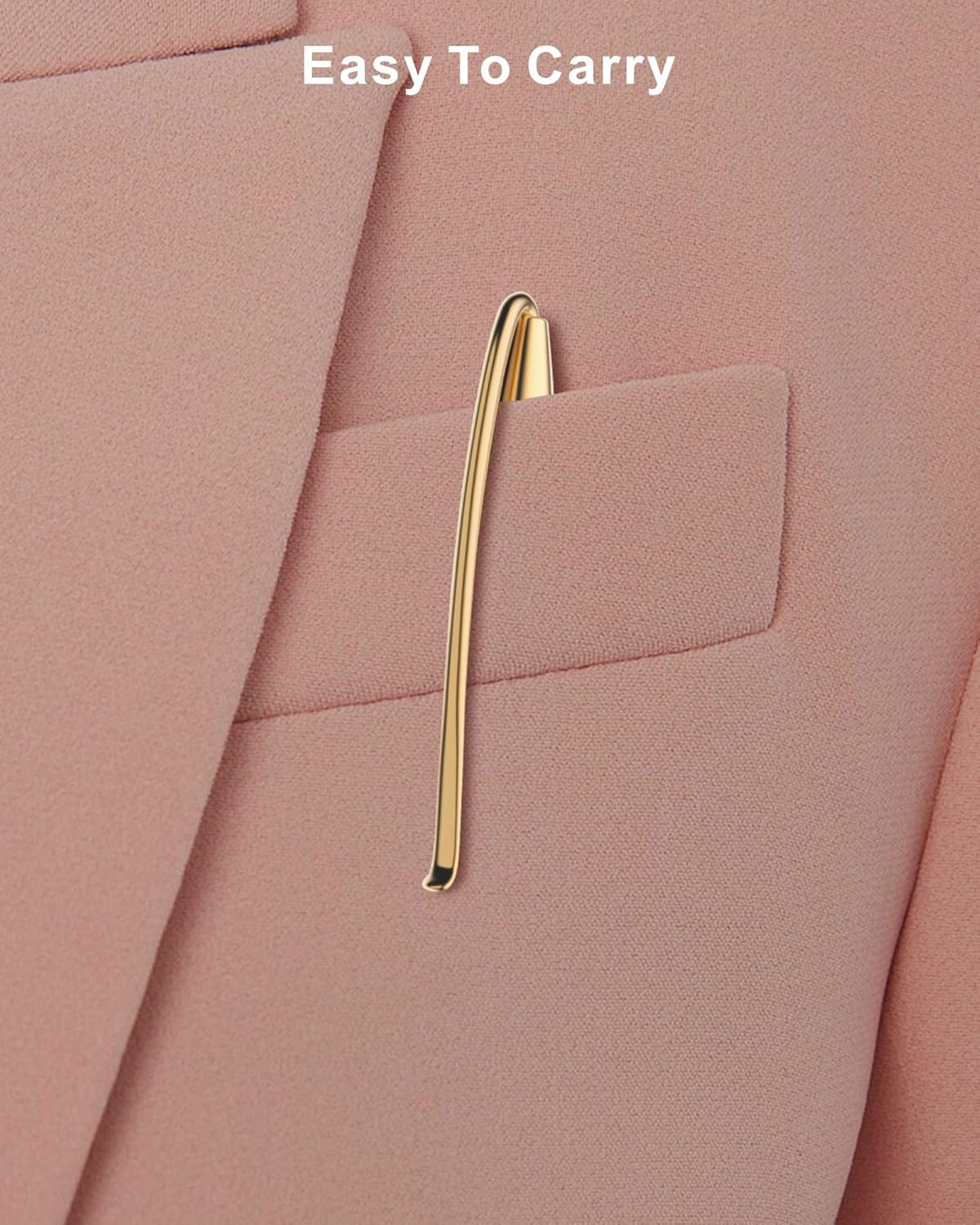 Cambond Ballpoint Pens Fancy Pens - Wedding Guest book with Pen for Journaling Uniform Christmas Gift Gold Pen Black Ink Pens 1.0mm Medium Point, 3 Pens with 6 Refills (Gold)