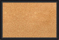 Amanti Art Natural Cork Board for Wall, 13x19 Vision Board with Black Wood Frame, Small Corkboard Office Decor for Home Organization, Modern Corkboard Pinboard to Display Items for Home Organization