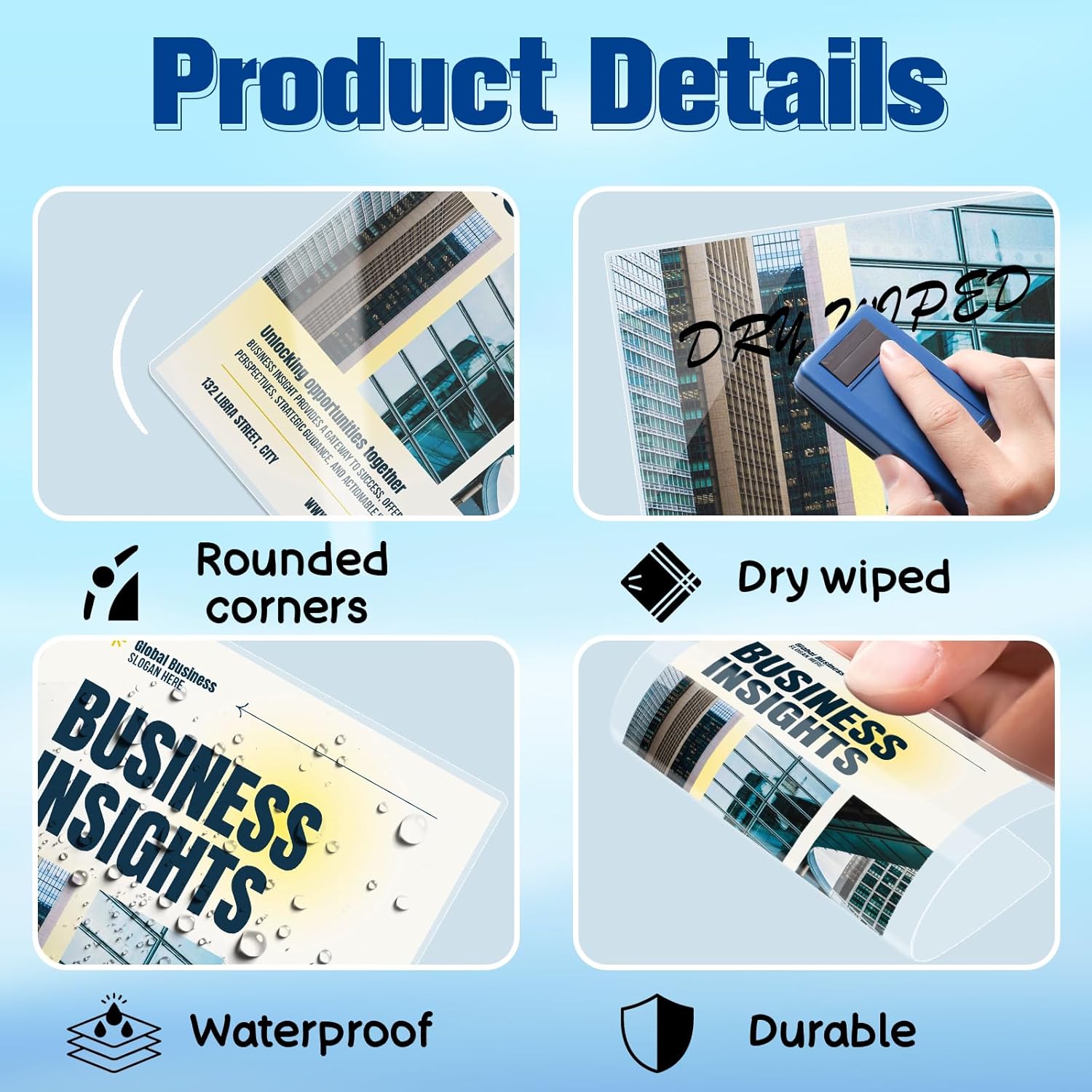100 Pack 9x11.5inch 10mil Letter Size Laminating Sheets Thermal Laminating Pouches Paper Laminator Sheets File Card Laminator Pouches 8.5x11inch for Permits Cards File Photos (100, 9"x11.5"-10mil)