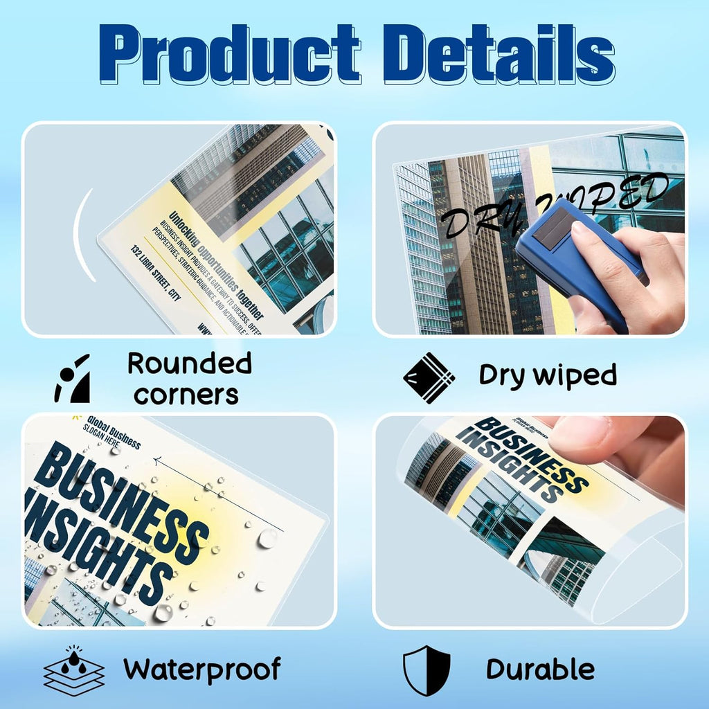 500 Pack 5mil 2.5“x4.2" Thermal Laminating Pouches Badge Laminate Pouches Clear Laminated Luggage Tags Printable Laminator Pouches for Business Permits Cards (500, 2.5" x 4.2"-5mil-with Holes)