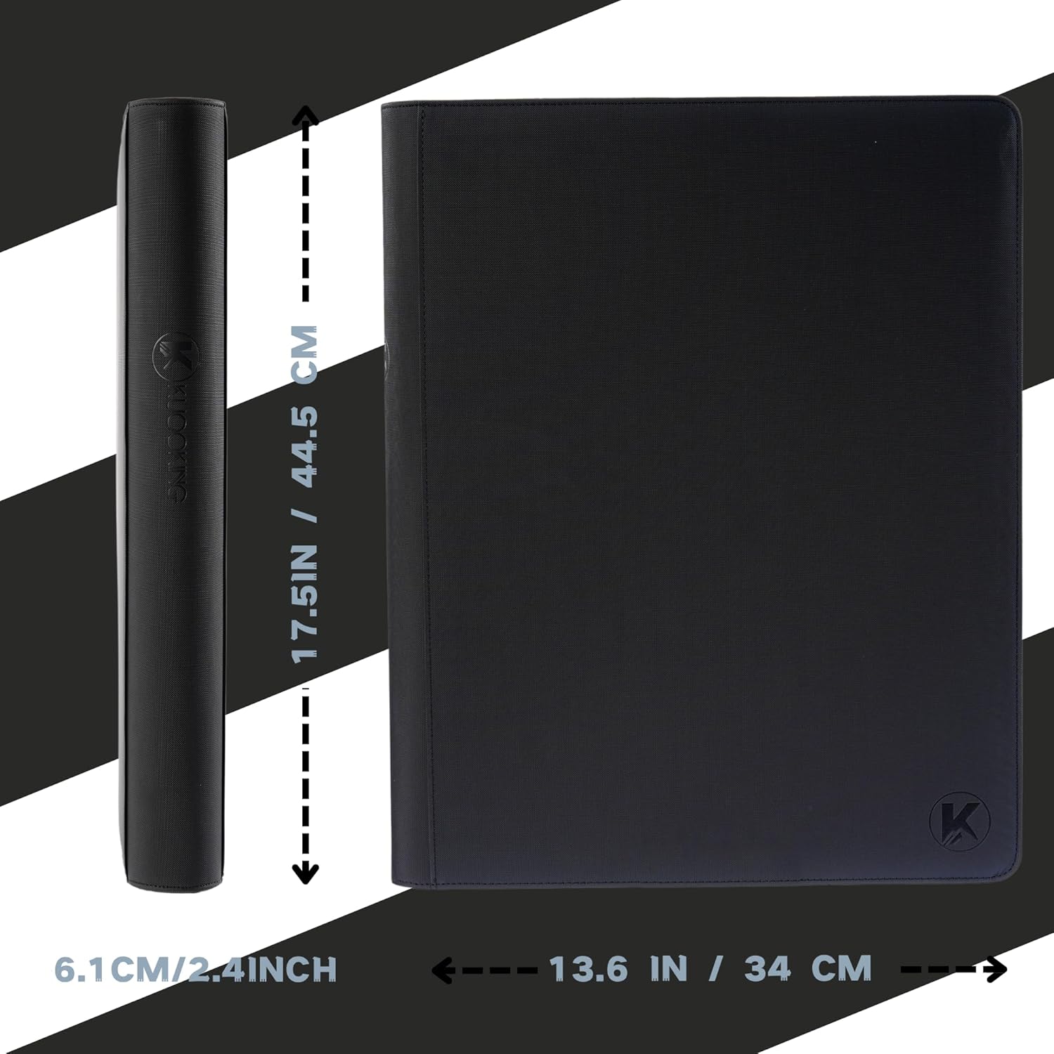 1408+ Pockets Trading Card Binder, 16-Pocket Card Ablum Compatible with MTG,Sports Cards & Other Standard Size Trading Card (Black)
