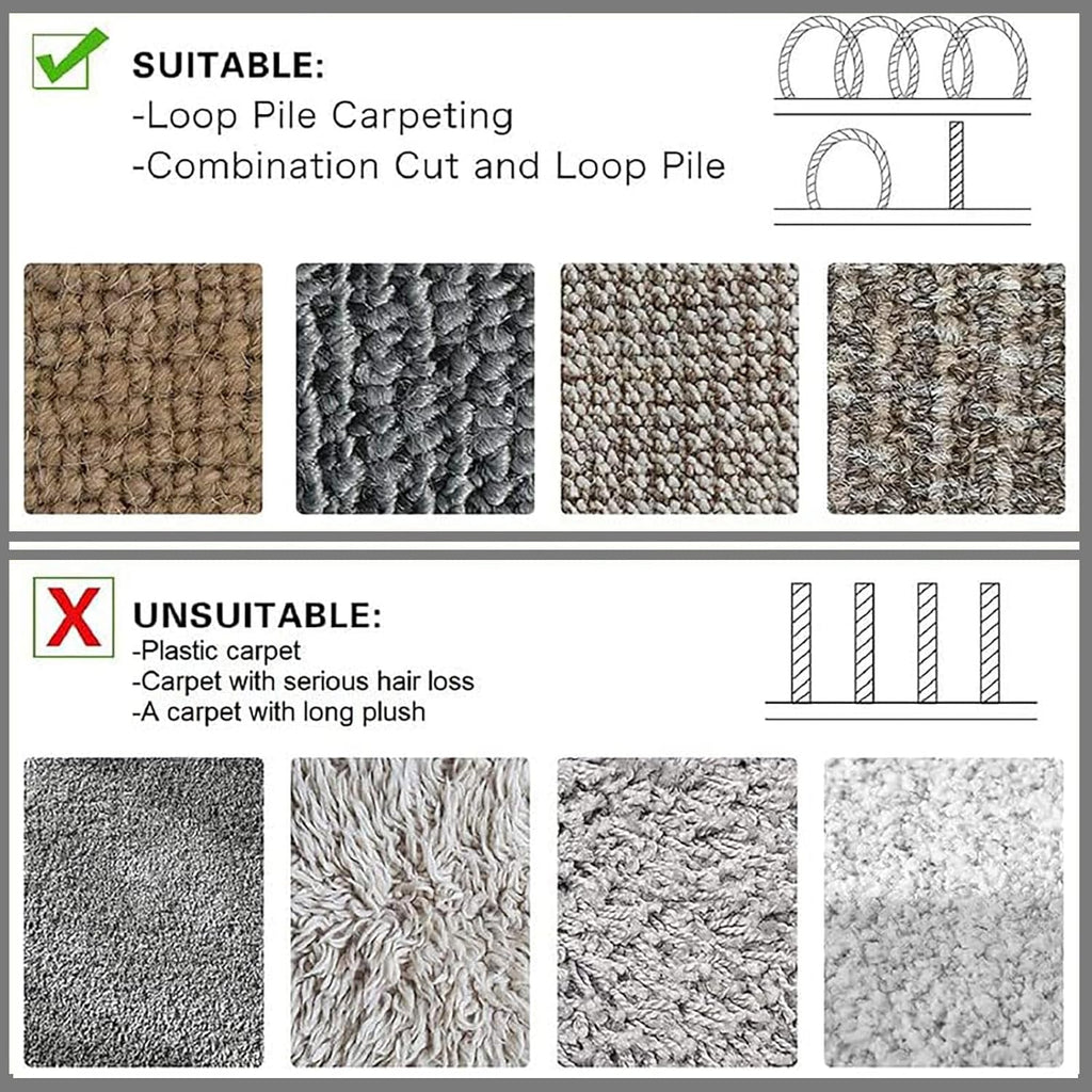 WILLBOND Grip Floor Cable Cover Cords Protector Management Only for Commercial Office Carpet(39.37 ft,Brown)