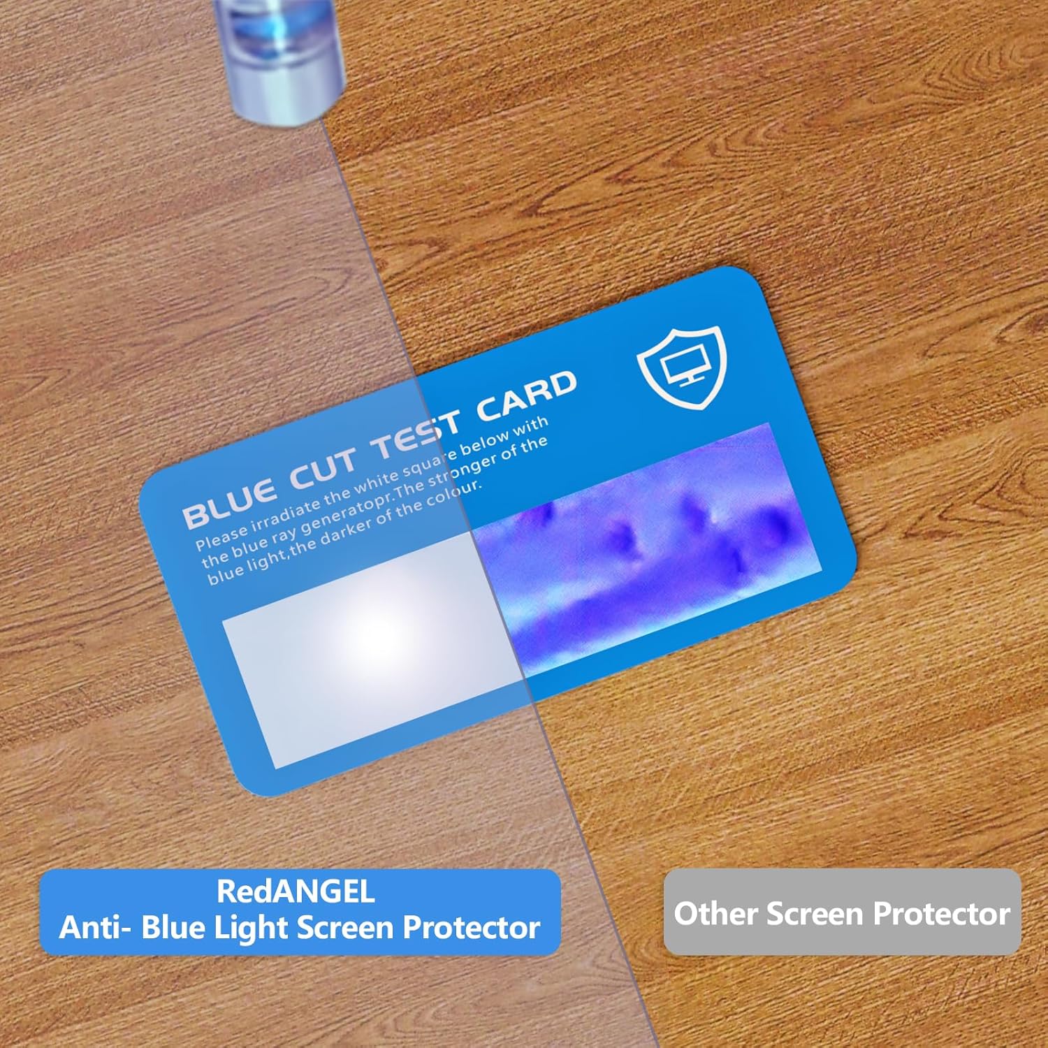 RedANGEL Anti Blue Light Screen Protector for 27 Inches Computer Monitor Hanging Type Blue Light Blocking Filter Anti Scratch Eye Protection Shield for Desktop Computer (BL HT 27 Inches)