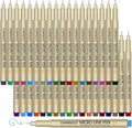 01 Micro Pen, Fine Point Pen with 36 Colors, Waterproof Archival Ink, 0.25mm Fineliner Ink Pens for Artist Illustration, Sketching, Anime, Manga, Technical Drawing and Scrapbooking