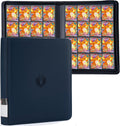 Premium-SV 1024 Pockets Card Binder,Label Design,16 Pocket Trading Card Zipper Binder, Ringless Side Loading Trading Card Album, Folder for TCG,MTG,Sports other Cards -Blue