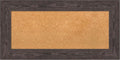 Amanti Art Natural Cork Board for Wall, 18x36 Vision Board with Black Wood Frame, Medium Corkboard Office Decor for Home Organization, Country Rustic Corkboard Pinboard to Display Items for Home