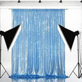 Eternal Beauty Baby Blue Sequin Backdrop, 10x10 Ft Glitter Background Curtains for Shimmer Photography Party Wedding Birthday Back Drop Decor