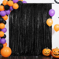 Eternal Beauty Black Sequin Backdrop, 20x10 Ft Halloween Glitter Background Curtains for Shimmer Photography Party Wedding Birthday Back Drop Decor