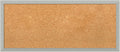 Amanti Art Natural Cork Board for Wall, 14x32 Vision Board with Silver Wood Frame, Medium Corkboard Office Decor for Home Organization, Casual Corkboard Pinboard to display items for home organization