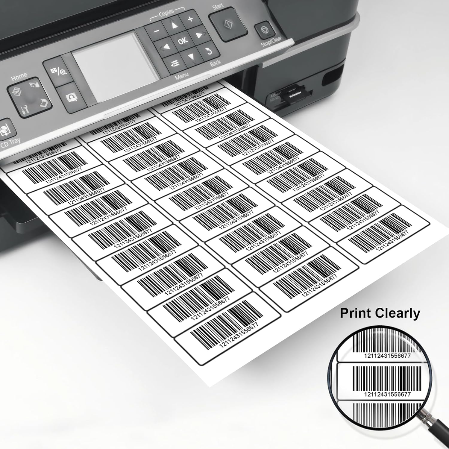 1" X 2-5/8" Address Labels,30 UP Shipping Label for Laser/Inkjet Printers,White Blank Mailing Label,30 Labels per Sheet(2000 Sheets)