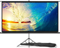 PropVue Projector Screen with Stand 100 inch - Indoor and Outdoor Projection Screen for Movie or Office Presentation - Adjustable from 16:9 to 4:3 HD Premium Wrinkle-Free Tripod Screen