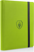 Premium Card Binder 9 Pocket, Fabmaker PU Cover Trading Card Binder for 360 Cards, Sturdy Card Collection Album, Card Holder Folders for YuGiOh, MTG, TCG, Game Cards & Sports Cards, Green