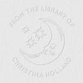 from The Library of Embossers & Stamps for Fantasy Book Readers | Custom Embosser | Custom Stamp | Ex Libris | Elevate Your Fantasy Collection of Stories and Novels (Design 12, Embosser)