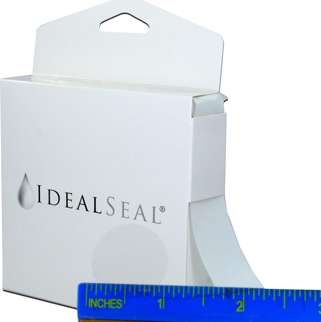 1,000 Super Gloss Clear Round Stickers (with Dispenser Box) Clear Retail Package Seals Mailing Seals Envelope Seals 1" Round Circle Wafer Stickers 1000 Per Roll (1 Roll Per Box) USA (1 Box (1000))