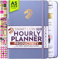 Hourly Planner - Undated Daily, Weekly & Monthly Planner with Budget Section | A 12 Month Journey to Increase Productivity & Happiness | Life Organizer & Gratitude Journal - Vertical Format
