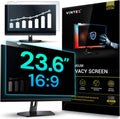 VINTEZ 23.6 Inch 16:9 Privacy Screen for Computer Monitor and Laptop - Anti Glare Protector Film Blue Light Filter Eye Protection - Computer Screen Privacy Shield, [1 Pack]