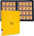 Premium-SV 1024 Pockets Card Binder,Label Design,16 Pocket Trading Card Zipper Binder, Ringless Side Loading Trading Card Album, Folder for TCG,MTG,Sports other Cards -Yellow