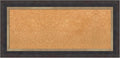 Amanti Art Natural Cork Board for Wall, 17x35 Vision Board with Black Wood Frame, Medium Corkboard Office Decor for Home Organization, Casual Corkboard Pinboard to Display Items for Home Organization