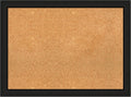 Amanti Art Natural Cork Board for Wall, 23x31 Vision Board with Black Wood Frame, Medium Corkboard Office Decor for Home Organization, Casual Corkboard Pinboard to display items for home organization