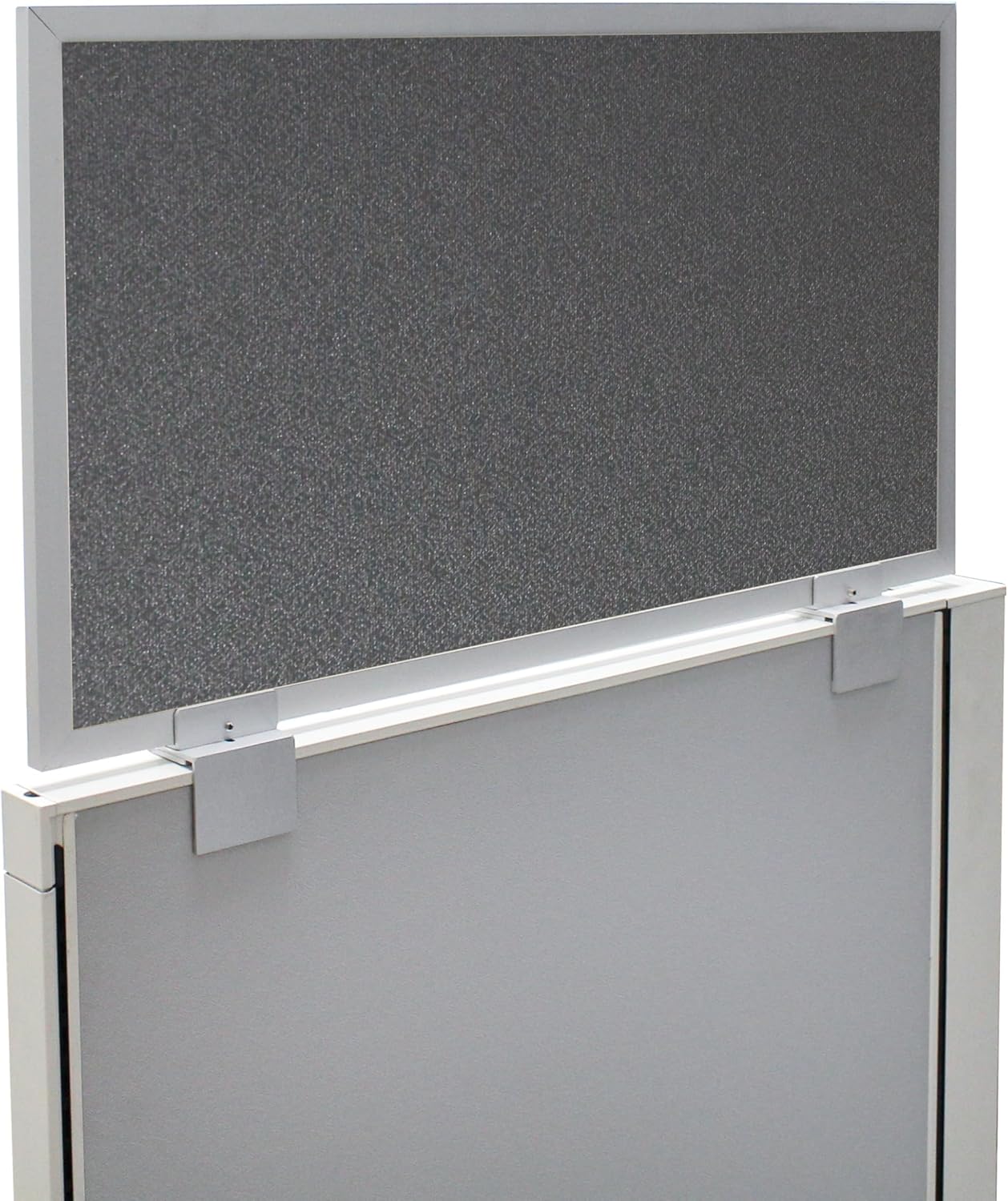 OBEX Acoustical Cubicle Privacy Screen Extender Desk Panel & Office Divider, Add Separation & Block Noise, 12" x 42", Graphite