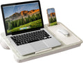 LAPGEAR Home Office Lap Desk with Device Ledge, Mouse Pad, and Phone Holder - Taj Mahal Marble - Fits up to 15.6 Inch Laptops - Style No. 91581