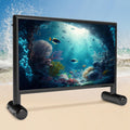 Inflatable Projector Screen, 22ft PVC Upgraded Inflatable Movie Screen Outdoor Airtight Design with High Power Air Pump for Outdoor/Indoor - Does Not Require Continuous Inflation