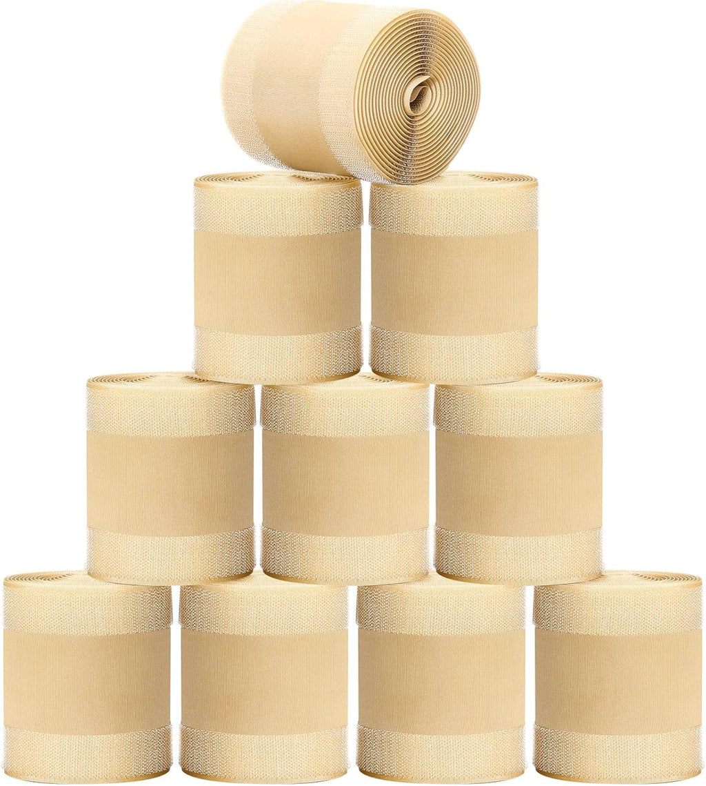 WILLBOND Grip Floor Cable Cover Cords Protector Management Only for Commercial Office Carpet(98.43 ft,Khaki)