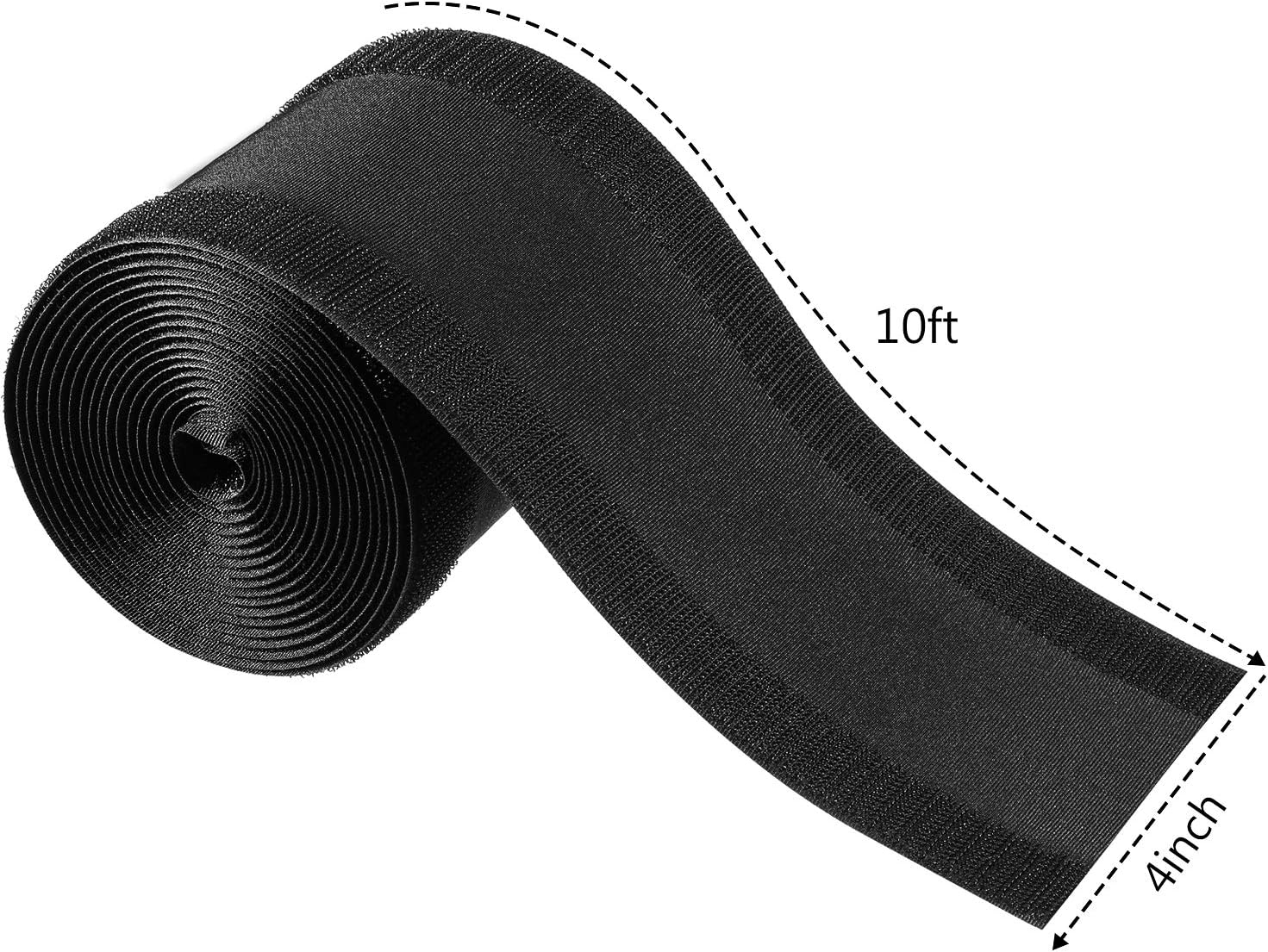 WILLBOND Carpet Cord Cover Cable Grip Floor Cover Cable Protector Management Only for Commercial Office Carpet(Black,9.84 ft)