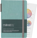 Quarterly Undated Planner - Goal Setting And Weekly Planner, Productivity Tools, Time-Management, Habit Tracker, Teal