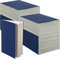 100 Pcs Kraft Notebook Journals 5.5 Inch x 8.3 Inch A5 Softcover Notebooks Bulk for Writing Sketch Office Notepad with 60 Pages 30 Sheets (Navy,Dot)